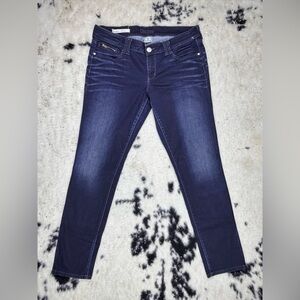 Decree Dark Wash Super Skinny Mid Rise Denim Jeans Size